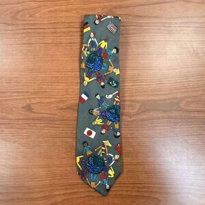 Save the Children Collection Men's Vintage Silk Tie Artwork by Matt